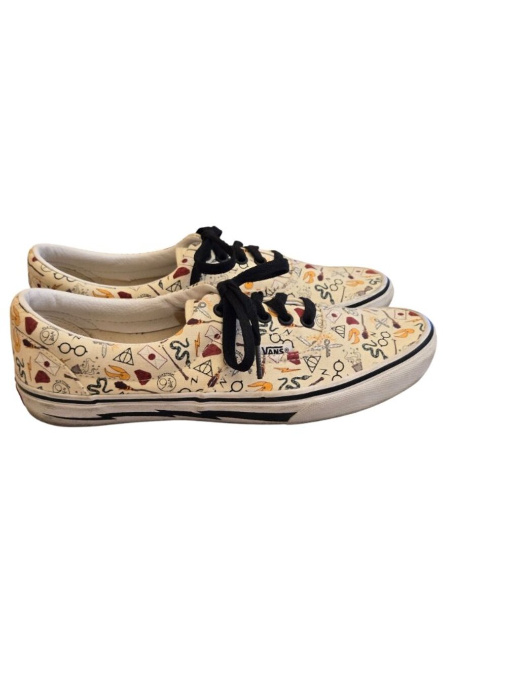 Vans X Harry Potter Era Cream Icon Sneakers All Over Print Size 8.5 Men / 10 Wom - Picture 3 of 9